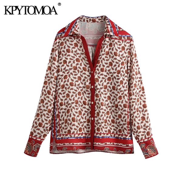 women fashion paisley print button-up blouses vintage long sleeve side vents female shirts blusas chic 210416, White
women fashion paisley print button-up blouses vintage long sleeve side vents female shirts blusas chic 210416, White