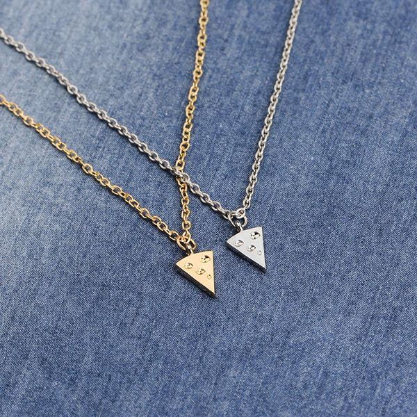 gift lucky good friends necklace cheese clavicle chain pendant jewelry geometric triangle pizza cake necklaces, Silver
gift lucky good friends necklace cheese clavicle chain pendant jewelry geometric triangle pizza cake necklaces, Silver