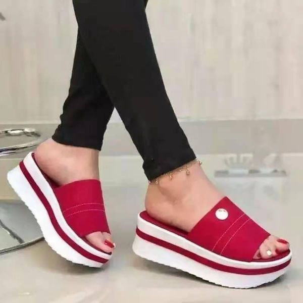 slippers plus size sandals and women summer 2021 thick bottom slope with flip flops fashion, Black
slippers plus size sandals and women summer 2021 thick bottom slope with flip flops fashion, Black