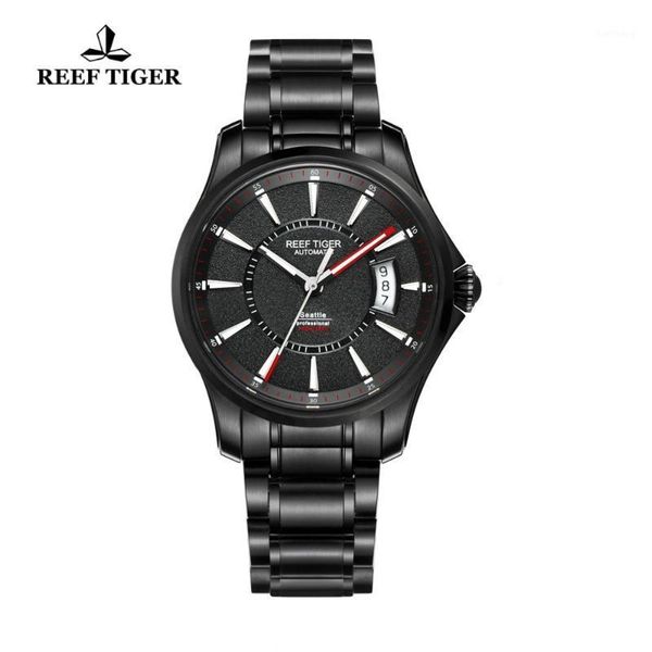 reef tiger/rt watch seattle sports for men automatic watches super luminous big date black steel rga166 wristwatches, Slivery;brown
reef tiger/rt watch seattle sports for men automatic watches super luminous big date black steel rga166 wristwatches, Slivery;brown