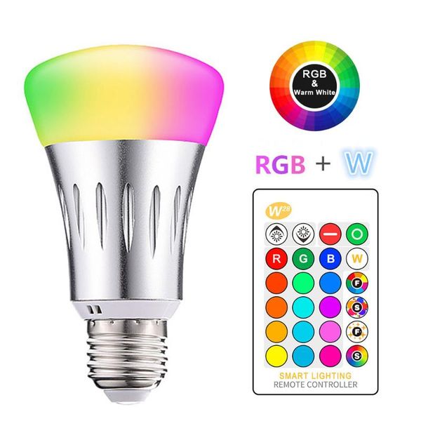 bulbs e27 rgbw led bulb lights 10w lampada changeable colorful lamp with ir remote control memory mode
bulbs e27 rgbw led bulb lights 10w lampada changeable colorful lamp with ir remote control memory mode