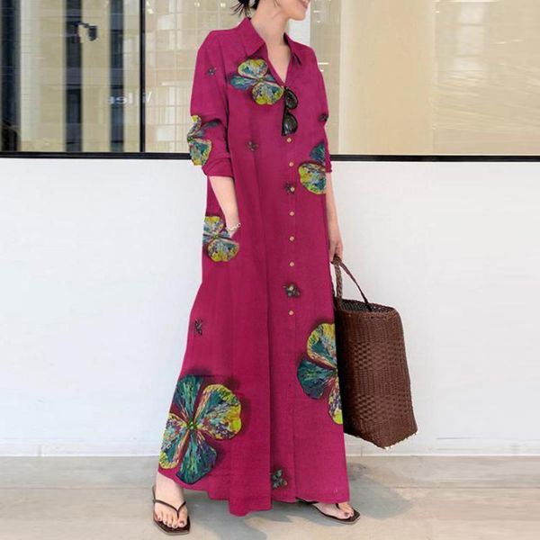 casual dresses autumn vintage floral print women dress spring long sleeve cotton linen elegant single-breasted lady shirts, Black;gray
casual dresses autumn vintage floral print women dress spring long sleeve cotton linen elegant single-breasted lady shirts, Black;gray