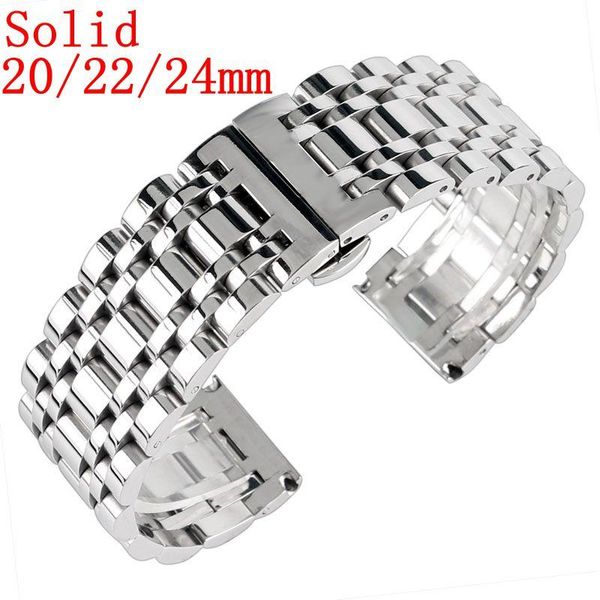 watch bands 20/22/24mm solid link stainless steel silver bracelet men band wrist strap push button hidden clasp replace, Black;brown
watch bands 20/22/24mm solid link stainless steel silver bracelet men band wrist strap push button hidden clasp replace, Black;brown