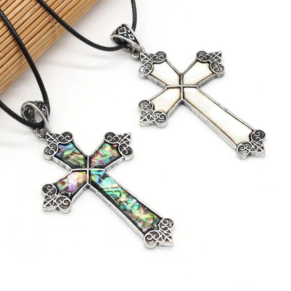 pendant necklaces natural white abalone shell alloy necklace comfortable to wear exquisite cross shape for charm jewelry 42x65mm, Silver
pendant necklaces natural white abalone shell alloy necklace comfortable to wear exquisite cross shape for charm jewelry 42x65mm, Silver
