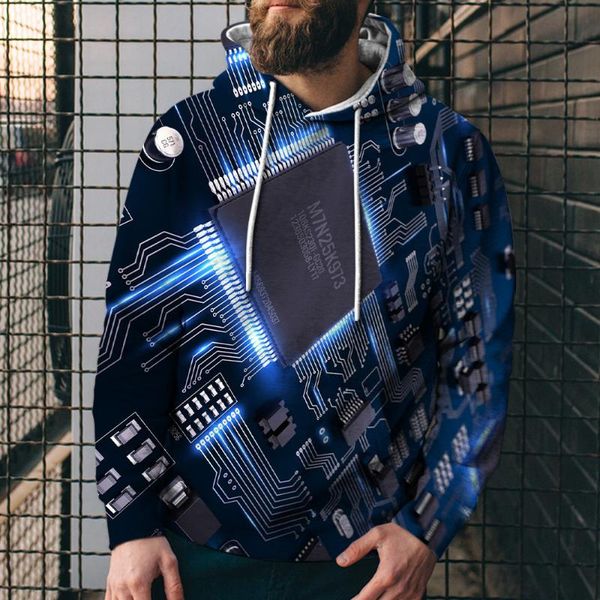 men's hoodies & sweatshirts spring and autumn, 3d printed hoodie, men women, electronic chip, street fashion, personality, sports, loos, Black
men's hoodies & sweatshirts spring and autumn, 3d printed hoodie, men women, electronic chip, street fashion, personality, sports, loos, Black