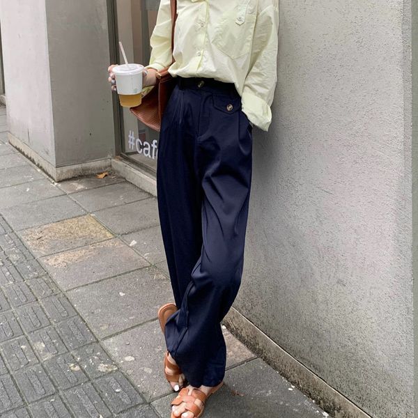plus size thin fashion straight brief slender casual high waist women chic loose solid slim full length pants 210421, Black;white
plus size thin fashion straight brief slender casual high waist women chic loose solid slim full length pants 210421, Black;white