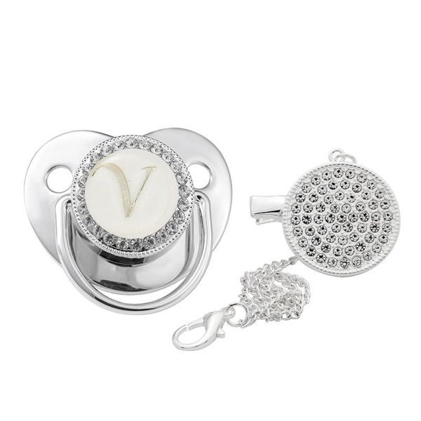 initial a-z letters silver bling baby pacifier rhinestone infant dummy soother chupete pacifiers#
initial a-z letters silver bling baby pacifier rhinestone infant dummy soother chupete pacifiers#