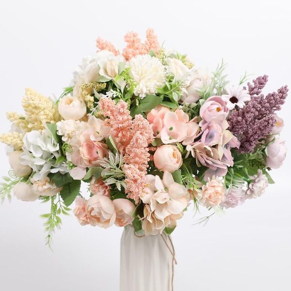 decorative flowers & wreaths 1 bouquet chrysanthemum lavender rose artificial flower home decor wedding decoration shooting props festival d
decorative flowers & wreaths 1 bouquet chrysanthemum lavender rose artificial flower home decor wedding decoration shooting props festival d