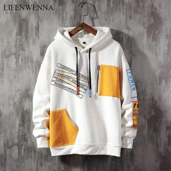 lifenwenna autumn large size patchwork hoodie men color block sweatshirt brand contrast color stitching long sleeve men 210528, Black
lifenwenna autumn large size patchwork hoodie men color block sweatshirt brand contrast color stitching long sleeve men 210528, Black