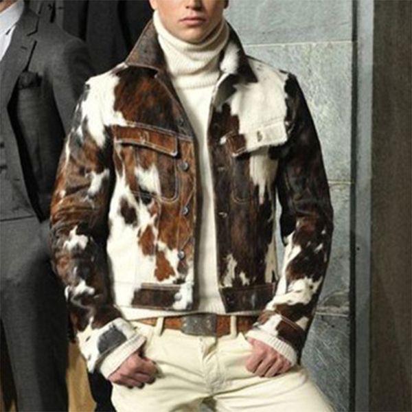 Fashion Leather Autumn Winter Jacket Long Sleeve Camouflage Print Slim Fit Short Men, Picture color
Fashion Leather Autumn Winter Jacket Long Sleeve Camouflage Print Slim Fit Short Men, Picture color