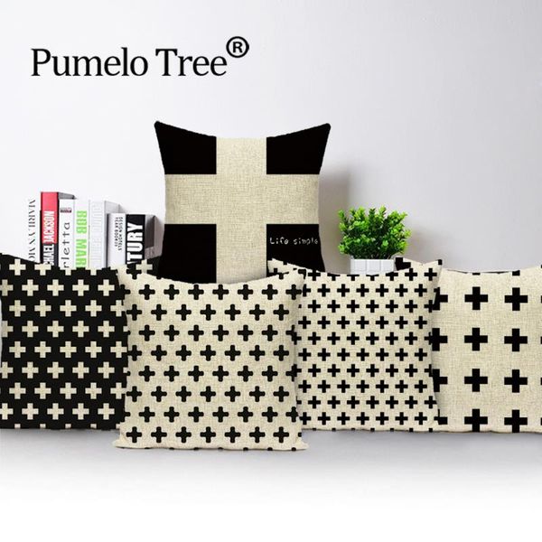 cushion/decorative pillow simple black white geometry cross cushion cover throw cutton linen car sofa bed home decor textile printed case
cushion/decorative pillow simple black white geometry cross cushion cover throw cutton linen car sofa bed home decor textile printed case