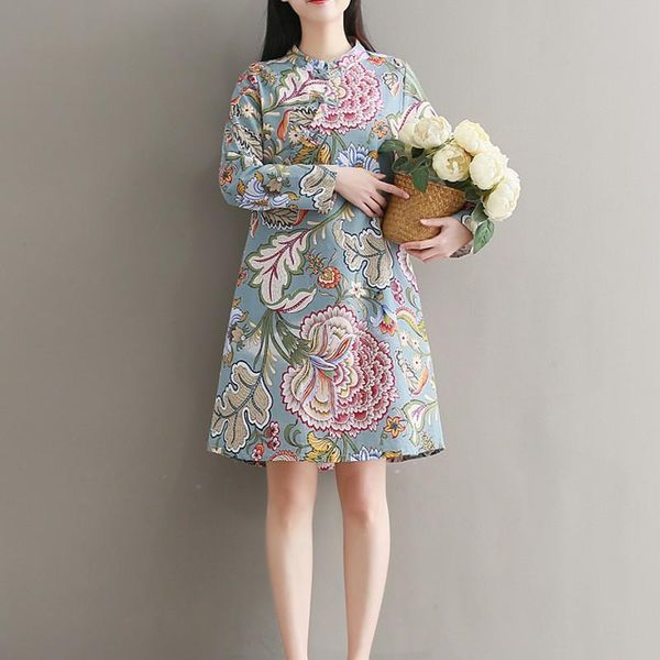 casual dresses 2021 women dress print loose cotton and linen/literary robes red flowers broccoli, Black;gray
casual dresses 2021 women dress print loose cotton and linen/literary robes red flowers broccoli, Black;gray