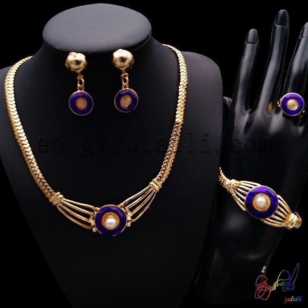 earrings & necklace yulaili factory custom novel design african golden cubic zircon party costume women four jewelry sets, Silver
earrings & necklace yulaili factory custom novel design african golden cubic zircon party costume women four jewelry sets, Silver