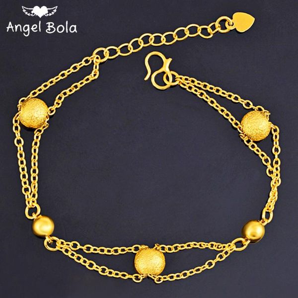 link, chain round beads gold women's charm bracelet bohemian couple fashion wedding party holiday luxury jewelry gifts wholesale, Black
link, chain round beads gold women's charm bracelet bohemian couple fashion wedding party holiday luxury jewelry gifts wholesale, Black