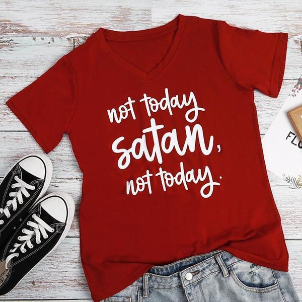 summer short sleeve not womens t shirt today satan tees korean clothes plus size, White
summer short sleeve not womens t shirt today satan tees korean clothes plus size, White