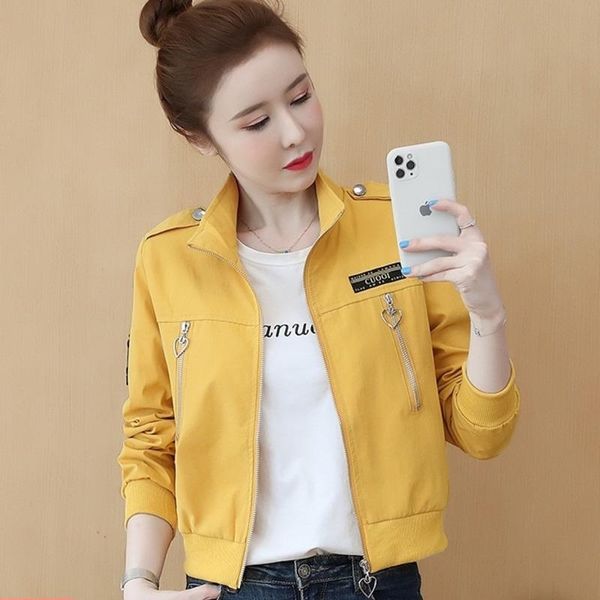 women's jackets #9409 short coats for women slim spring autumn full sleeve jacket coat ladies yellow white black outwear pocket zipper, Black;brown
women's jackets #9409 short coats for women slim spring autumn full sleeve jacket coat ladies yellow white black outwear pocket zipper, Black;brown