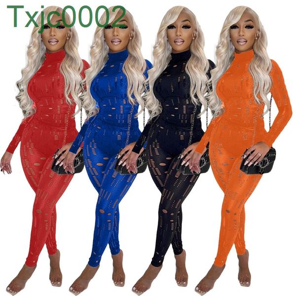 women two piece pant set designer tracksuits 2022 spring stand collar long sleeve trousers knitting hollow out ladies casual suits 4 colours, White
women two piece pant set designer tracksuits 2022 spring stand collar long sleeve trousers knitting hollow out ladies casual suits 4 colours, White