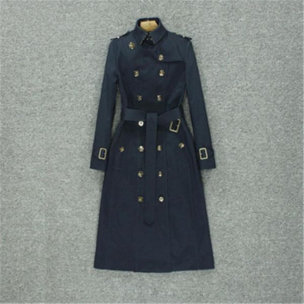 women's trench coats 2021 autumn england style coat women windproof and waterproof long ladies business outerwear, Tan;black
women's trench coats 2021 autumn england style coat women windproof and waterproof long ladies business outerwear, Tan;black