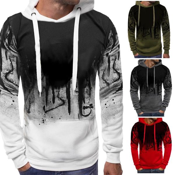men's hoodies & sweatshirts casual fashion autumn splashing printing outdoor comfortable sports, Black
men's hoodies & sweatshirts casual fashion autumn splashing printing outdoor comfortable sports, Black
