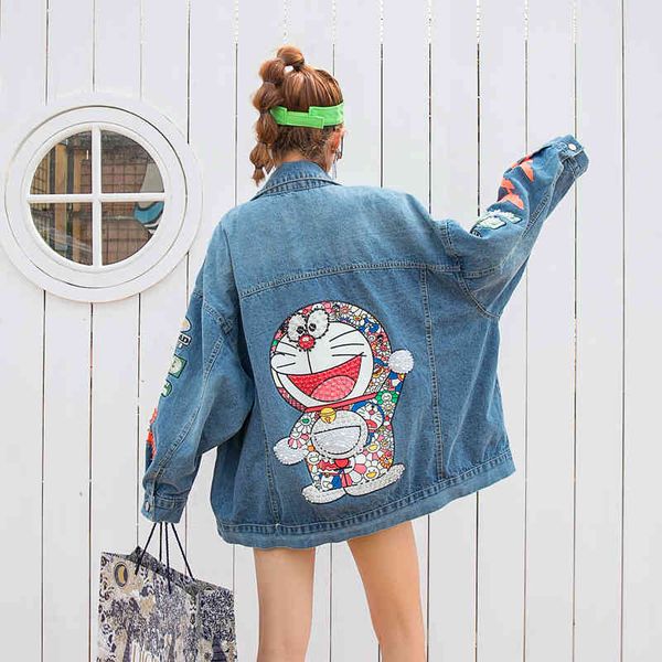 jackets ouhuo tide brand 2021 spring product original personality fashionable handsome female casual denim jacket, Black;brown
jackets ouhuo tide brand 2021 spring product original personality fashionable handsome female casual denim jacket, Black;brown
