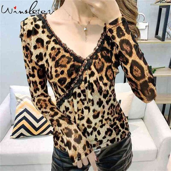 fashion leopard print women t shirt mesh patckwork thin v-neck beading diamonds ruffles long sleeve slim stretchy t02707b 210421, Black;gray
fashion leopard print women t shirt mesh patckwork thin v-neck beading diamonds ruffles long sleeve slim stretchy t02707b 210421, Black;gray
