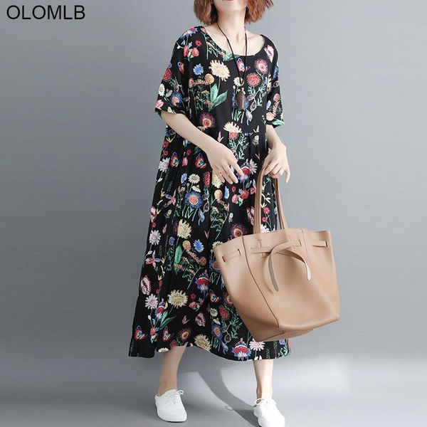 casual dresses plus size dress fashion women floral printed vestido big swing loose long arrival 2021 summer 6xl 7xl 8xl, Black;gray
casual dresses plus size dress fashion women floral printed vestido big swing loose long arrival 2021 summer 6xl 7xl 8xl, Black;gray