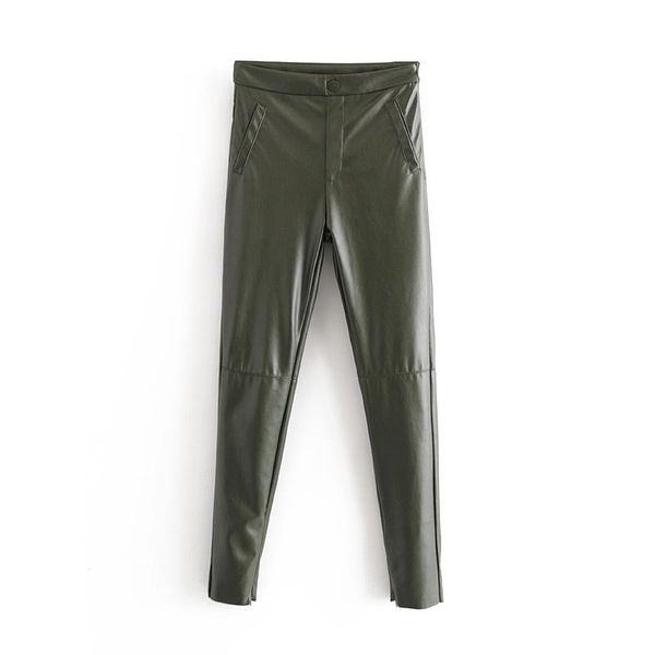 women's pants & capris 2021 za casual fashion lady female women faux leather trousers black solid color xs-l, Black;white
women's pants & capris 2021 za casual fashion lady female women faux leather trousers black solid color xs-l, Black;white