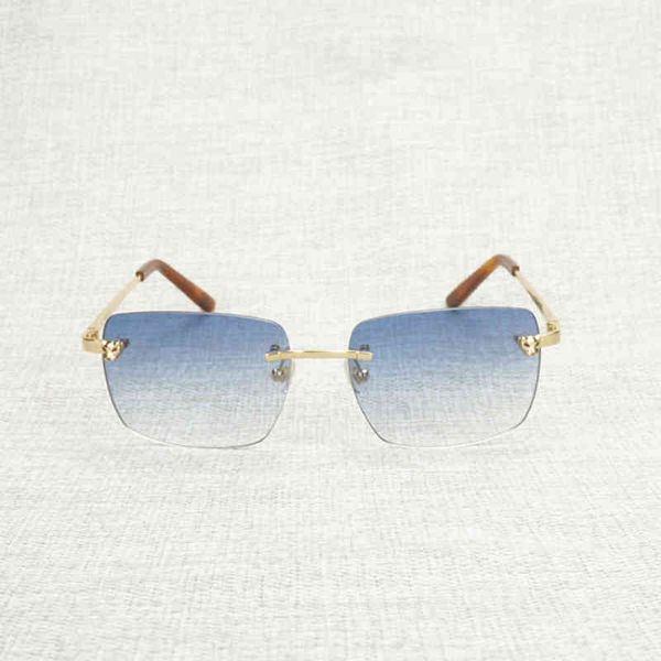 2022 factory wholesale vintage leopard style rimless men oculos square shade metal frame gafas women for beaching club eyewear accessories, White;black
2022 factory wholesale vintage leopard style rimless men oculos square shade metal frame gafas women for beaching club eyewear accessories, White;black
