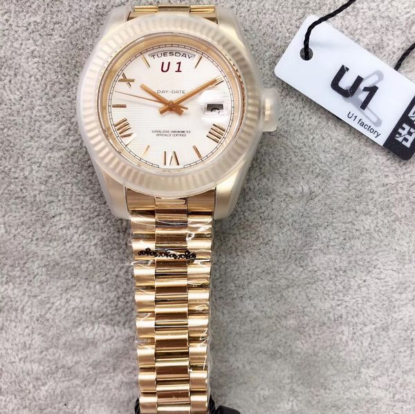 outdoor automatic mechanical mens watch watches 40mm white dial with fixed fluted bezel and gold stainless steel bracelet, Slivery;brown
outdoor automatic mechanical mens watch watches 40mm white dial with fixed fluted bezel and gold stainless steel bracelet, Slivery;brown
