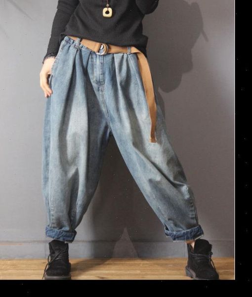 women spring jeans elastic waist loose denim harem trousers female vintage knickerbockers ladies casual pants, Blue
women spring jeans elastic waist loose denim harem trousers female vintage knickerbockers ladies casual pants, Blue