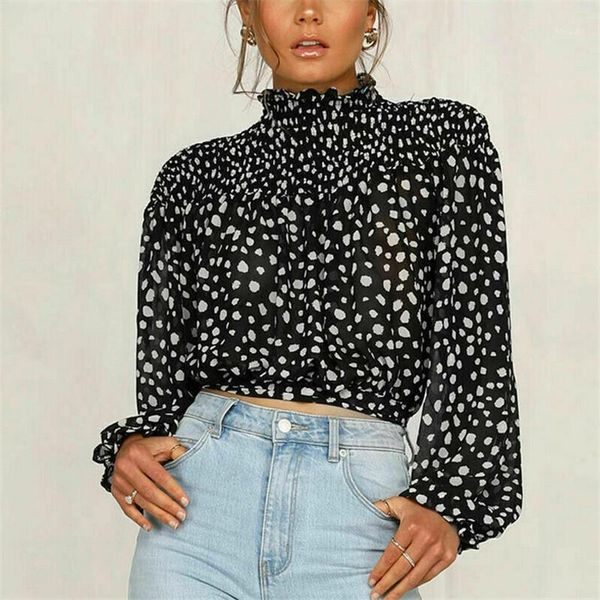 women's blouses & shirts autumn floral print women chiffon blouse shirt high-neck long sleeve female casual plus size vintage blusas mu, White
women's blouses & shirts autumn floral print women chiffon blouse shirt high-neck long sleeve female casual plus size vintage blusas mu, White