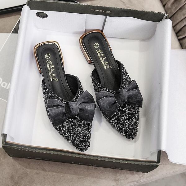 slippers plus size 43 mules for women glitter sequins flats shoes ladies slides outside chaussure femme ro31, Black
slippers plus size 43 mules for women glitter sequins flats shoes ladies slides outside chaussure femme ro31, Black