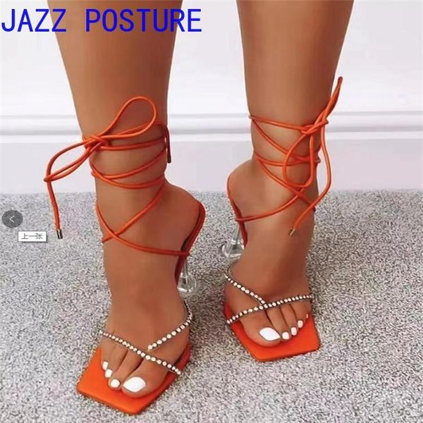 women's sandals high heels lace-up snake pattern bandage square toe rhinestone glitter summer w098, Black
women's sandals high heels lace-up snake pattern bandage square toe rhinestone glitter summer w098, Black