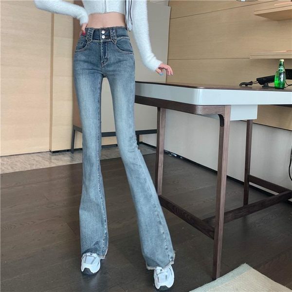 women's jeans in 2021, the elastic restoring ancient ways burrs cultivate morality show thin bootleg spice of tall waist trousers, Blue
women's jeans in 2021, the elastic restoring ancient ways burrs cultivate morality show thin bootleg spice of tall waist trousers, Blue