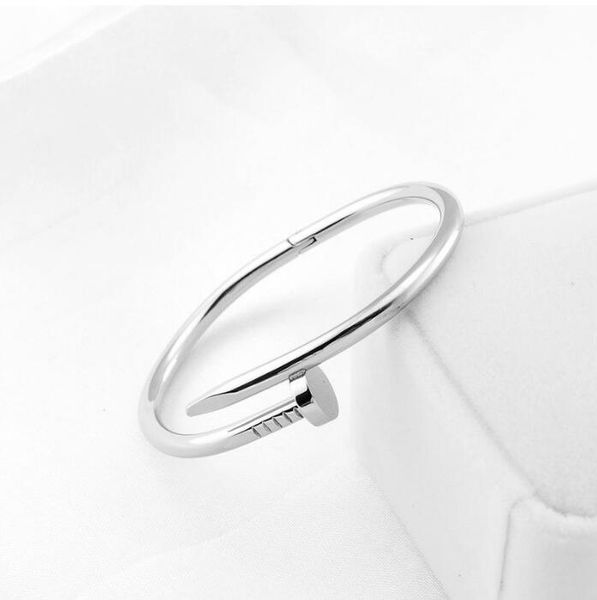 screw nail bangle jewelry fashion 925 sterling silver female round hard bracelet classic star same style283y, White
screw nail bangle jewelry fashion 925 sterling silver female round hard bracelet classic star same style283y, White