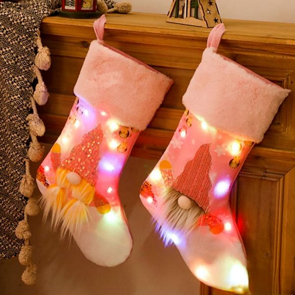 led light up christmas stocking gift bag christmas tree pendant decorations ornament socks candy bag home party decorations a855
led light up christmas stocking gift bag christmas tree pendant decorations ornament socks candy bag home party decorations a855