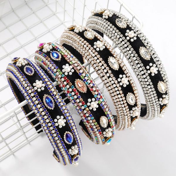 hair clips & barrettes exaggerated metal rhinestone imitation pearl headband female creative wide-sided sponge baroque jewelry accessories, Golden;silver
hair clips & barrettes exaggerated metal rhinestone imitation pearl headband female creative wide-sided sponge baroque jewelry accessories, Golden;silver