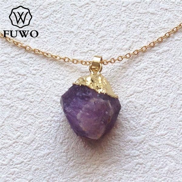 pendant necklaces fuwo hand-knapped irregular quartz stone necklace with 24k gold filled genuine pink amethysts agates boho nc056, Silver
pendant necklaces fuwo hand-knapped irregular quartz stone necklace with 24k gold filled genuine pink amethysts agates boho nc056, Silver