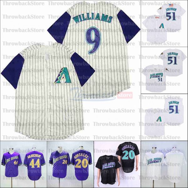 retro arizona home jersey 51 randy johnson 9 matt williams 20 luis gonzalez 44 goldschmidt, Blue;black
retro arizona home jersey 51 randy johnson 9 matt williams 20 luis gonzalez 44 goldschmidt, Blue;black