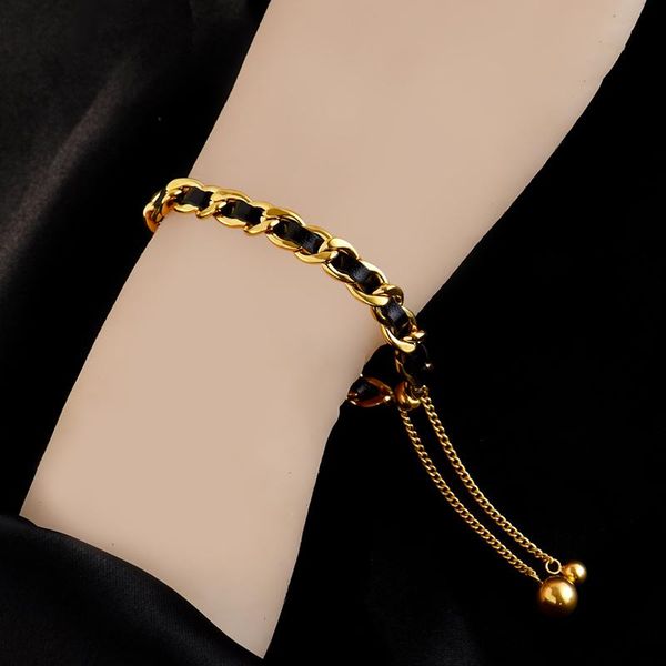 link, chain european and american titanium steel necklace leather braided clavicle restore ancient ways joker short female advanced fe, Black
link, chain european and american titanium steel necklace leather braided clavicle restore ancient ways joker short female advanced fe, Black