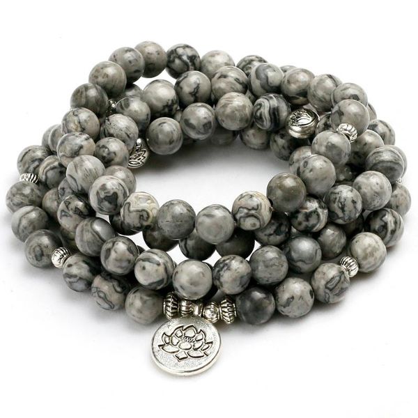 beaded, strands energy 8mm beads natural light grey map stone beaded charm bracelet men women bangle lover gift design yoga jewelry, Black
beaded, strands energy 8mm beads natural light grey map stone beaded charm bracelet men women bangle lover gift design yoga jewelry, Black