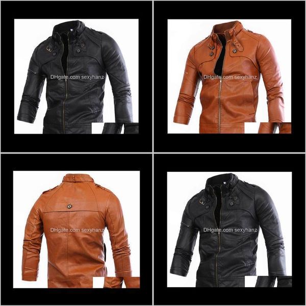 outerwear coats apparel drop delivery 2021 brand clothing black & brown mens leather jacket motorcycle coat men slim fit zipper jackets jaqu
outerwear coats apparel drop delivery 2021 brand clothing black & brown mens leather jacket motorcycle coat men slim fit zipper jackets jaqu