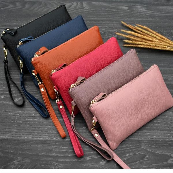 real cow genuine leather wallet women mini handbag purse card id phone holder clutch evening bags small wristlet wallets, Red;black
real cow genuine leather wallet women mini handbag purse card id phone holder clutch evening bags small wristlet wallets, Red;black