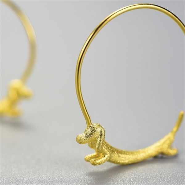 lotus fun lovely flying dachshund dog big round hoop earrings real 925 sterling silver 18k gold earrings for women jewelry 2021-a, Golden;silver
lotus fun lovely flying dachshund dog big round hoop earrings real 925 sterling silver 18k gold earrings for women jewelry 2021-a, Golden;silver