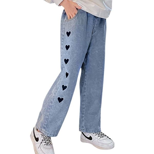 jeans for girl heart pattern girls pants casual style kid spring autumn children's clothes 6 8 10 12 14, Blue
jeans for girl heart pattern girls pants casual style kid spring autumn children's clothes 6 8 10 12 14, Blue