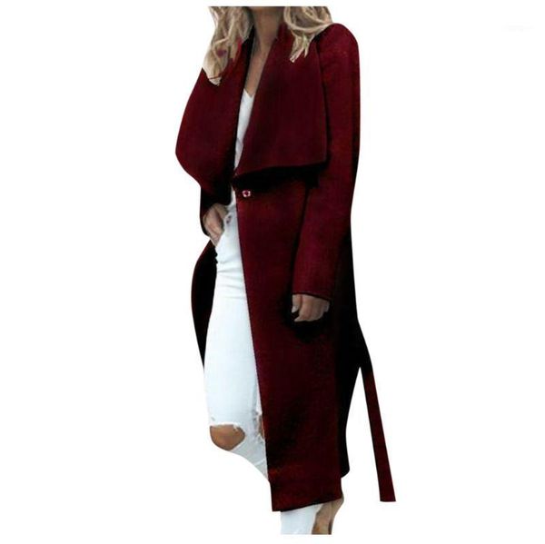 women's wool & blends jaycosin ladies fashion lapel tie woolen jacket button casual business solid color coat daily 2021, Black
women's wool & blends jaycosin ladies fashion lapel tie woolen jacket button casual business solid color coat daily 2021, Black