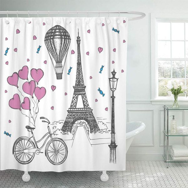 zhhld shower curtain drawing paris eiffel tower and air balloons sketch adventure shower curtains sets with 12 hooks 60 x 72
zhhld shower curtain drawing paris eiffel tower and air balloons sketch adventure shower curtains sets with 12 hooks 60 x 72