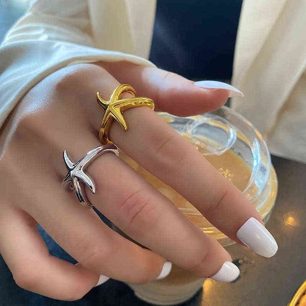 todorova new trendy hip hop vintage creative starfish design rings for women open adjustable party jewelry accessories g1125, Slivery;golden
todorova new trendy hip hop vintage creative starfish design rings for women open adjustable party jewelry accessories g1125, Slivery;golden