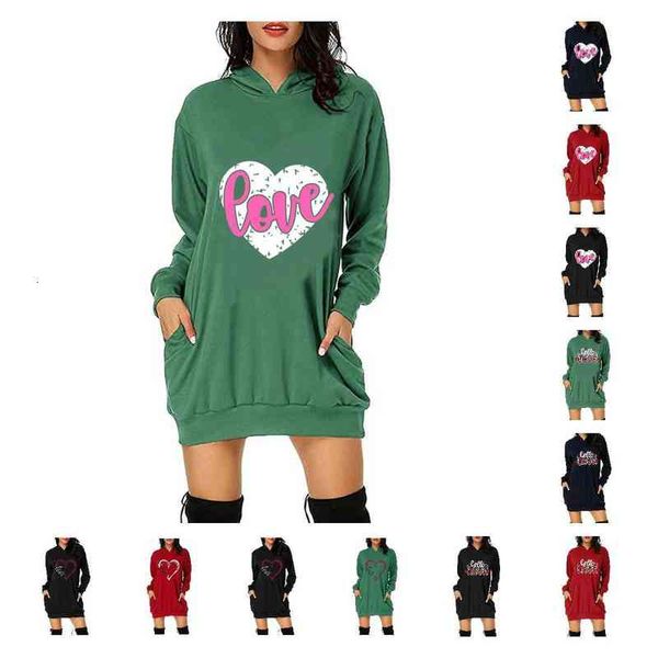 casual dresses autumn and winter 2022 valentine's day hooded printed sweater dr's wear, Black;gray
casual dresses autumn and winter 2022 valentine's day hooded printed sweater dr's wear, Black;gray