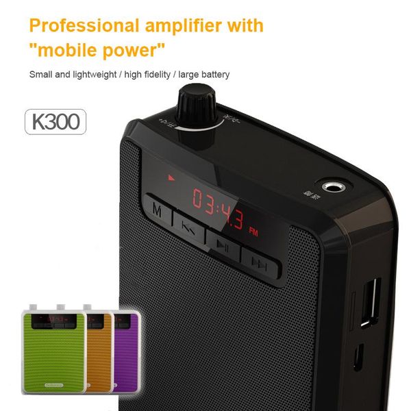 rolton k300 megaphone portable voice waist band clip support fm radio tf mp3 speaker power bank guides teacher speakers
rolton k300 megaphone portable voice waist band clip support fm radio tf mp3 speaker power bank guides teacher speakers